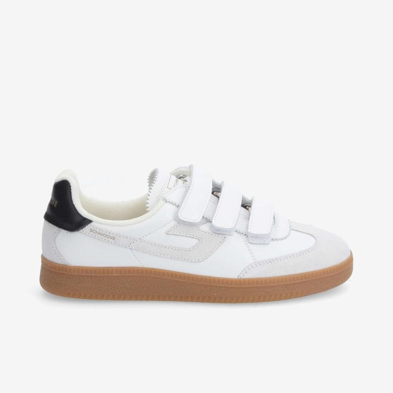SHEFFIELD STRAPS W - NAPPA/SUEDE - BLANC